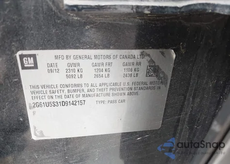 2013 Cadillac Xts Platinum z USA, uszkodzony, nr VIN 2G61U5S31D9142157